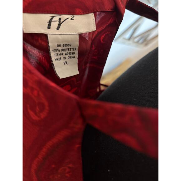 FR2 Satin Feel Nightgown or Evening Dress 1X - Picture 4 of 5